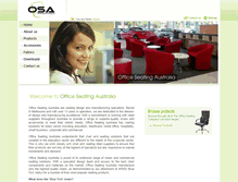 Tablet Screenshot of officeseating.com.au